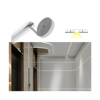 Diffuseur flexible encastré LED pour cloison sèche en plaque de plâtre, profilé LED en aluminium pour éclairage linéaire encastré au plafond ou au mur
