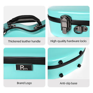 حقيبة غيتار صلبة محمولة للبيع بالجملة من المصنع ، حقيبة كمان مصنوعة من الألياف الزجاجية متعددة الألوان لحقائب وحقائب آلات القيثارة - Product Image 6