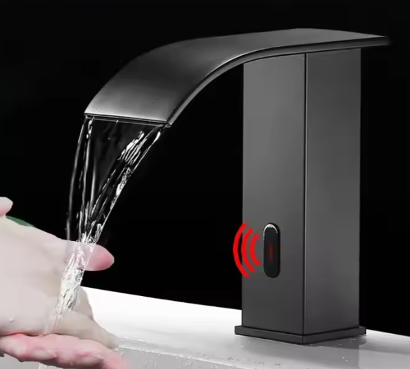 AC/DC Powered Bathroo Sink Autoatic Senor Tap Touchless Sensor Faucet - Sensor Gooseneck Faucet, Auto Water Faucet