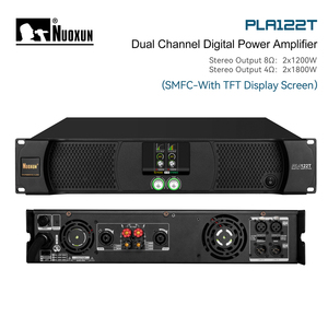 Amplificador mezclador de potencia profesional de 2 canales PLA122T amplificador de potencia 2*1200W con impedancia de carcasa de Metal SMPS de clase D 4ohm 8ohm - Product Image 2