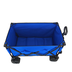 Chariots pliants légers à cadre en acier, grandes roues, poignée réglable, camping, jardinage, plage, extérieur, durables - Product Image 2