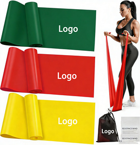 Bandas Elásticas <span class=keywords><strong>de</strong></span> TPE con Logotipo Personalizado, Bandas Largas Profesionales para Yoga, Pilates, Rehabilitación, Fisioterapia, Gimnasio y Entrenamiento - Product Image 1