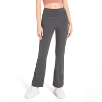 Leggings de sport respirants et élastiques à taille haute pour femme, coupe évasée, personnalisables, de haute qualité, pour le yoga, le fitness et l'entraînement en salle de sport, grandes tailles