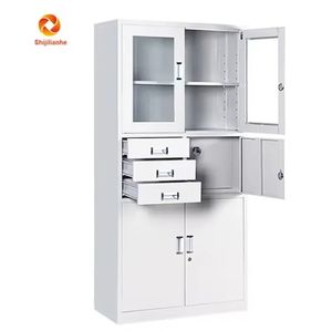 Classeur et coffre en acier Classeur en acier à <span class=keywords><strong>3</strong></span> tiroirs Armoires en acier fabricants classeur à quatre portes - Product Image 1