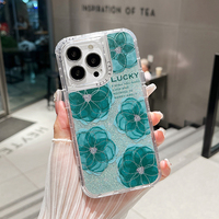 Casing ponsel kupu-kupu anti guncangan berkilau 3 dalam 1 harga kompetitif untuk Vivo Y03 4G Y18 V30 Lite V29E Y200