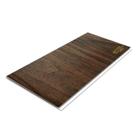 Plaque de plafond en PVC à grain de bois stratifié, panneau mural en PVC pour faux plafond, panneaux muraux de douche
