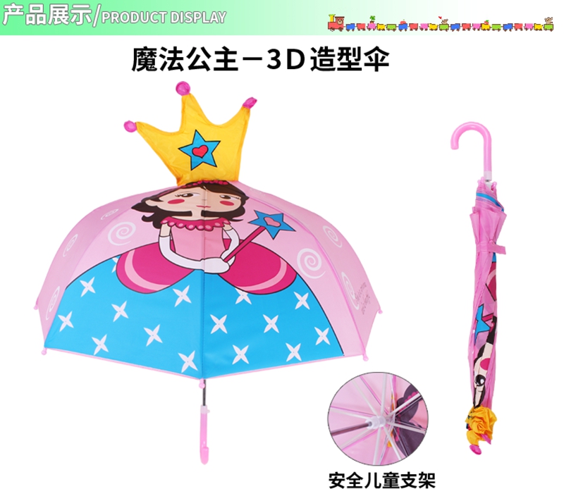 Magic princess 3d shape + safety stand)