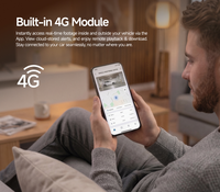Caméra embarquée mobile 2K à double objectif avec vision nocturne WDR et enregistrement des événements du véhicule, surveillance du stationnement 24h/24