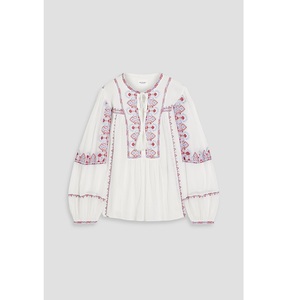 Suministro directo de fábrica Blusas de algodón sólido Vintage para uso en oficina Comodidad durante todo el día y estilo sin esfuerzo Servicio ODM - Product Image 2