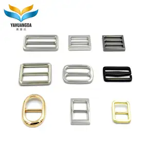 Handbag ring customized color metal accessories oval ring 23 mm zinc alloy metal adjuster nickel color Y5059