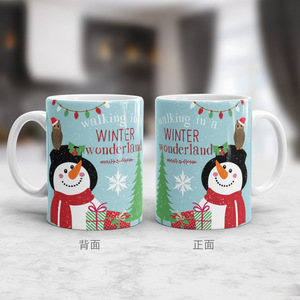 Tasses à café en céramique personnalisées bon marché pour promotion de Noël 2021, 11 oz - Product Image 4