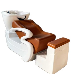 Cama de lavado de cabello para peluquería, semidecúprida, de fibra de vidrio, especial para peluquerías de moda en internet - Product Image 2