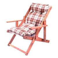 Fauteuil d'appoint marron et blanc avec 3 positions et fonction inclinable, design élégant pour le mobilier de bureau à domicile