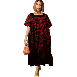 Gaun ekor ikan Pakaian Tribal Polinesia gaun <span class=keywords><strong>Prom</strong></span> putri duyung Saman kustom motif bunga - Product Image 5