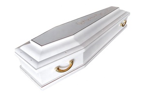 古董金属处理经济棺材 - Product Image 2