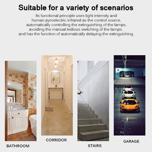 Công Tắc Cảm Biến Chuyển Động PIR Hồng Ngoại Ngoài Trời Công Tắc Đèn Tường 110-220V Công Tắc Đèn Tiết Kiệm Năng Lượng 180 Độ - Product Image 5