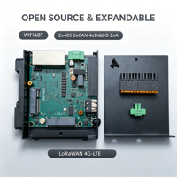 Passerelle industrielle avec IO 4*DO 4*DI 2*AI 2*RS485 2*CANFD LoRaWan WiFi 4G LTE Ubuntu 24.04 Linux IoT LoRaWan Gateway