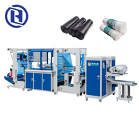 Ligne de production de machines à sceller automatiques à grande vitesse pour sacs poubelle plats et à étoile pour la fabrication efficace de sacs en LDPE et de sacs poubelle