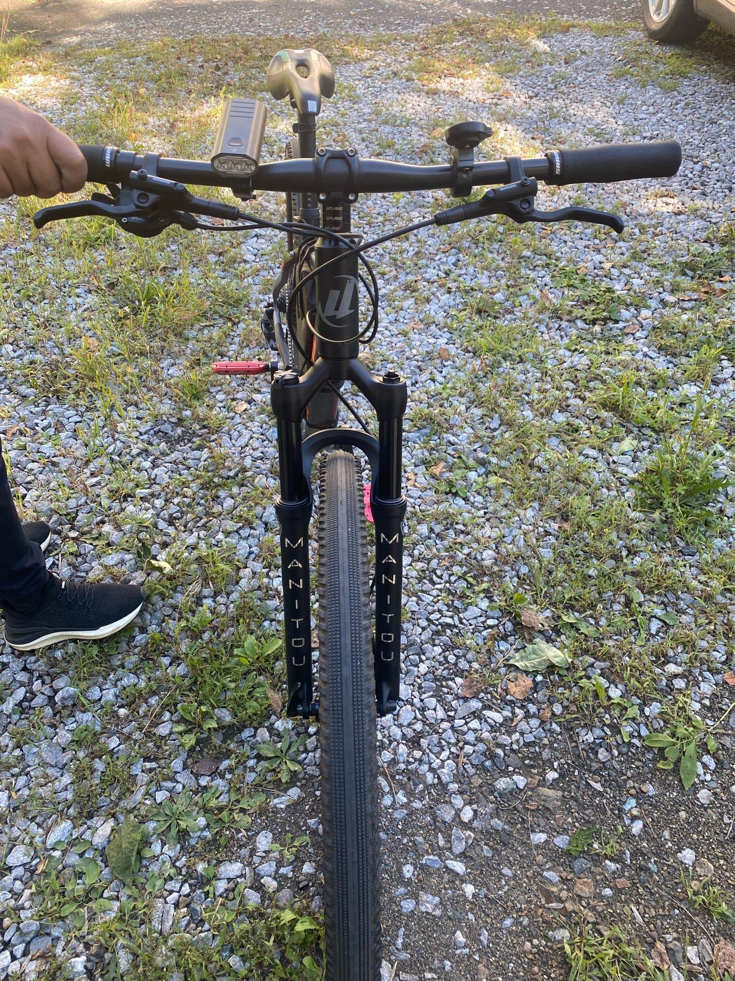 マニトウ　サス付　フォーク　29インチ　MTB用 マニトゥ自転車サスペンションフォークマシェットまたは