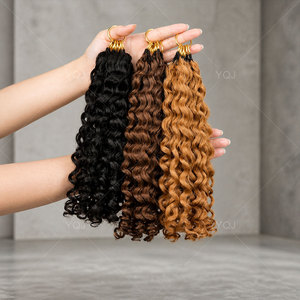 Extensioni per capelli ricci invisibili a uncinetto 15A, senza nodi, pre-selezionate, effetto acqua, in offerta - Product Image 6