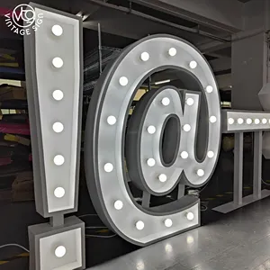 数字3d字母标志大型供应商户外发光二极管跑马灯高质量字母标志