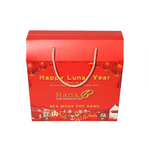 Cajas de Papel Rígido Ecológicas Happy Luna Year con Laminado Mate y Asa para Empaque de Regalos Yee <span class=keywords><strong>Sang</strong></span> - Product Image 2