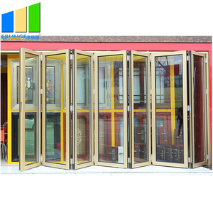 Pintu Lipat Aluminium Kaca Modern Tahan Api, Isolasi Panas & Tahan Air untuk Penggunaan Eksterior Hotel - Product Image 6