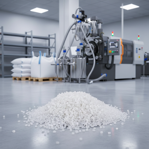 PCR ABS 颗粒，高纯度，用于行李箱和手提箱成型 10。 PCR ABS 颗粒 低气味 用于汽车内饰门把手 - Product Image 1