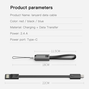 Llavero portátil <span class=keywords><strong>USB</strong></span> para teléfono móvil, Cable de datos de sincronización de carga rápida para iPhone Micro tipo <span class=keywords><strong>C</strong></span> - Product Image 6