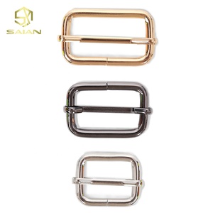 Bolso de cuero Mochila Zapato Correa Cinturón <span class=keywords><strong>Web</strong></span> Ajuste Rodillo Metal Pin Hebilla Broche Rectángulo Anillo cuadrado - Product Image 2