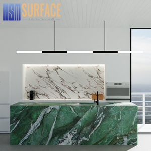 3200*1600mm 3D mực in thạch anh 2 cm 3 cm màu xanh lá cây nhân tạo đá thạch anh cho nhà bếp Countertop - Product Image 4