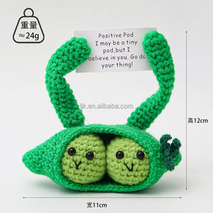 <strong>Crochet</strong> Mini Fruit Bulk Set With Positive Emotional Support Strawberry Doll <strong>Knitted</strong> <strong>Handmade</strong> Amigurumi <strong>Knitted</strong> Doll - Product Image 6