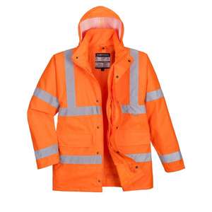 PORTWEST - S468ORRM <b>Hi</b>-<b>vis</b> 4-in-1 Traffic <b>orange</b> <b>jacket</b> - EAN 5036108149100 <b>HI</b>-<b>VIS</b> WORKWEAR - Product Image 1