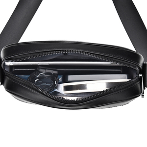 Bolso <span class=keywords><strong>bandolera</strong></span> <span class=keywords><strong>de</strong></span> material <span class=keywords><strong>de</strong></span> PU multifuncional informal a la moda geométrica para <span class=keywords><strong>hombre</strong></span>, bolso <span class=keywords><strong>de</strong></span> hombro vertical con estampado cuadrado pequeño - Product Image 6
