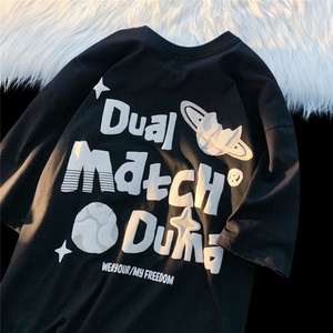 Wholesale High Quality Cotton Tshirt Oversized Heavyweight Puff Printing <strong>T</strong>-<strong>shirt</strong> Foam Custom Logo <strong>3D</strong> Puff Print <strong>T</strong> <strong>Shirt</strong> for Men - Product Image 3