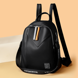 Sacs <span class=keywords><strong>à</strong></span> bandoulière légers et imperméables en PU, sacs <span class=keywords><strong>à</strong></span> <span class=keywords><strong>main</strong></span> décontractés, sacs <span class=keywords><strong>à</strong></span> <span class=keywords><strong>dos</strong></span> convertibles tendance pour femmes - Product Image 1