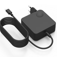 Pengisi daya Laptop Pd Usb C 65W, Notebook adaptor daya Tipe C cocok dengan Lenovo Asus Hp