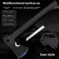 Hache tactique d'extérieur en acier inoxydable, hache tactique multifonctionnelle à double tête, hache de chasse Tomahawk, hache de camping