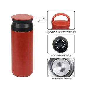 Thermos de voyage écologiques portables en acier inoxydable de 350 ml/500 ml, gobelets à café avec infuseur à thé inclus - Product Image 3