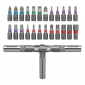 Kit d'outils de réparation compact et portable 24-en-1 et 42-en-1 : Jeu de tournevis magnétiques à cliquet multi-embouts détachable pour le bricolage - Product Image 2