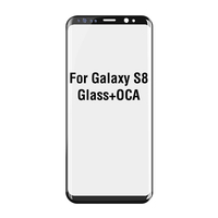 Verre de produit spot avec écran d'affichage Oca Panneau extérieur en verre pour Samsung S8 avec cadre
