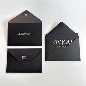 <span class=keywords><strong>Enveloppe</strong></span> d'<span class=keywords><strong>invitation</strong></span> personnalisée de luxe, petite <span class=keywords><strong>taille</strong></span>, argentée, avec logo personnalisé, enveloppes pour lettres, emballage de cartes de visite, <span class=keywords><strong>enveloppe</strong></span> en papier - Product Image 2