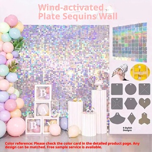 1 Glanzende Wandpanelen Pailletten Achtergrond Ronde Vierkante Pagode Diamantvorm voor Bruiloft Verjaardag Feest Evenement Foto Achtergrond Decoratie - Product Image 2