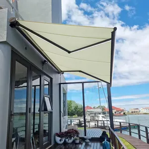 Personalizzato commerciale pieghevole braccio cassetta retrattile telone terrazza parasole tenda da sole balcone baldacchino motorizzato