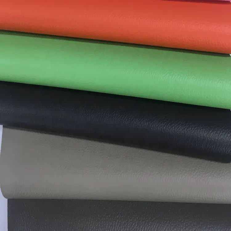 Colorido reciclado preto do pvc material couro medidor sofá mobiliário pvc tecido têxteis leatherette para assento de carro