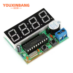 At89c2051 kỹ thuật số LED hiển thị 4 Bits đồng hồ điện tử sản xuất điện tử Suite DIY Kit 0.56 inch Red hai báo động - Product Image 6
