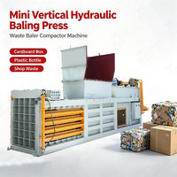 Mini presse à balles hydraulique verticale compacte pour le recyclage des cartons, des bouteilles en plastique, etc.
