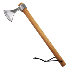 Venta al por mayor de acero de alto carbono hoja forjada mango de madera al aire libre hacha Camping Tomahawks hacha - Product Image 5