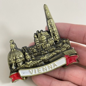 Customized 3D Metal City Fridge Magnets Unique Souvenir <b>Gift</b> Travel Commemorative Refrigerator Magnet - Product Image 4