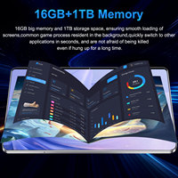 Tablet PC MTK Grande de 10.1 Pulgadas, Android 5G, 16+1TB, para Niños, con Teclado, Funda y Lápiz